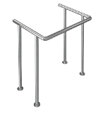 Поручень опорный для раковины